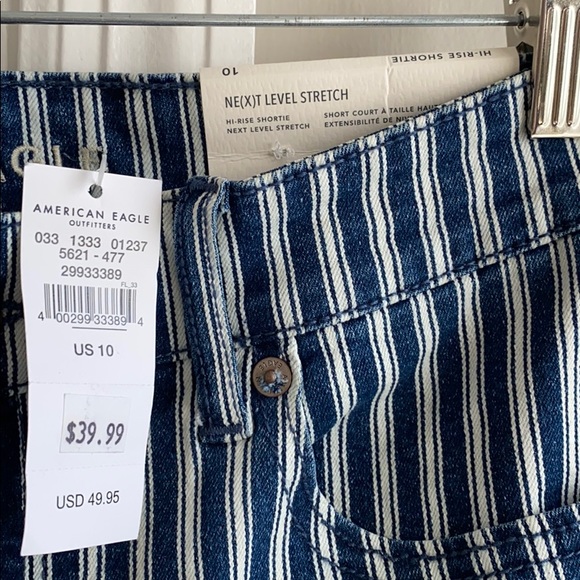NWT American Eagle hi rise shortie shorts - Picture 2 of 3
